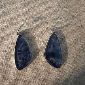 Kendra Scott Blue Stone with Brushed Nickel